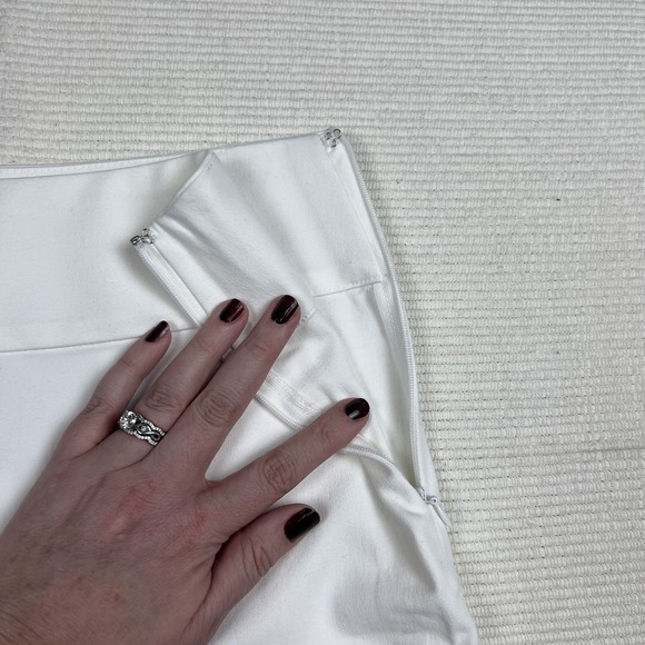 BOSTON PROPER Womens Tailored High Waisted Shorts Size 8 White Golf Preppy Chic - Picture 5 of 11